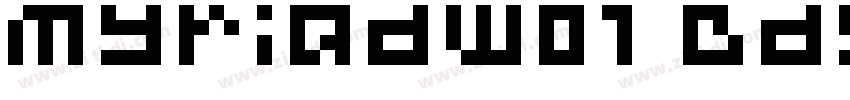 MyriadW01 BdSmCnd Re字体转换